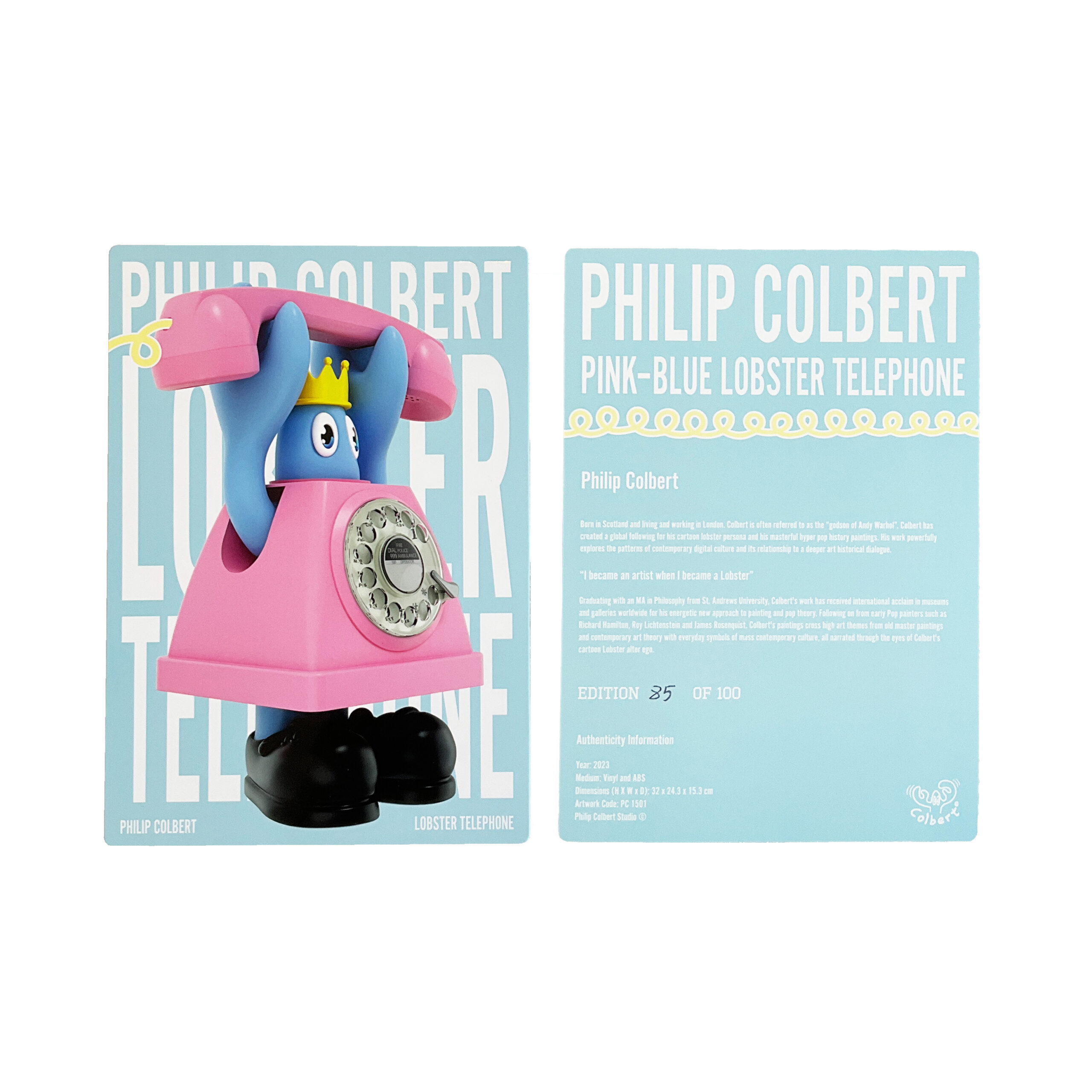 Philip Colbert | Lobster Telephone (Pastel) - 画像 (7)
