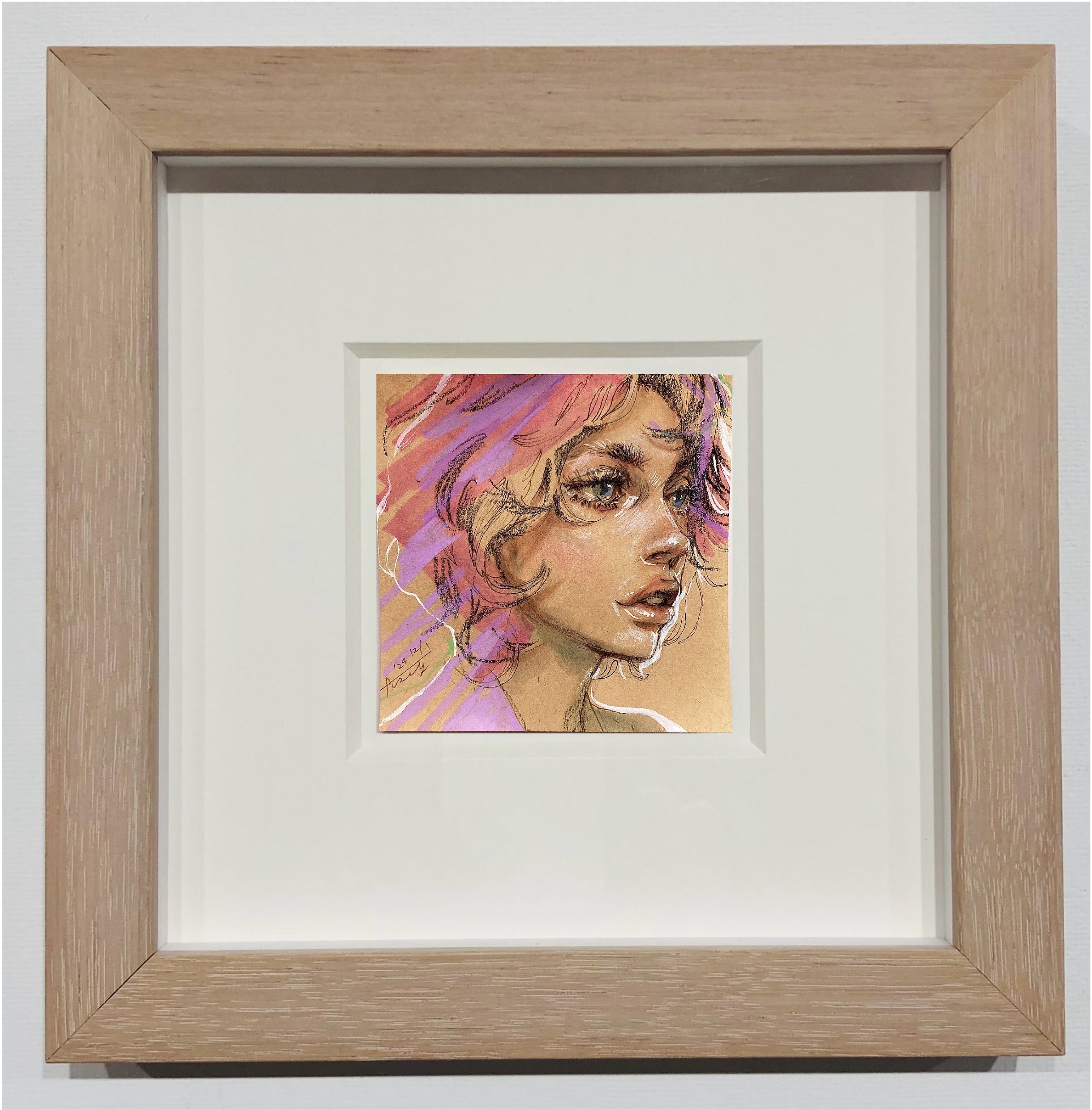 付箋girl® | 付箋紙 (7.5 x 7.5 cm) 作品 ー 2024年12月制作
