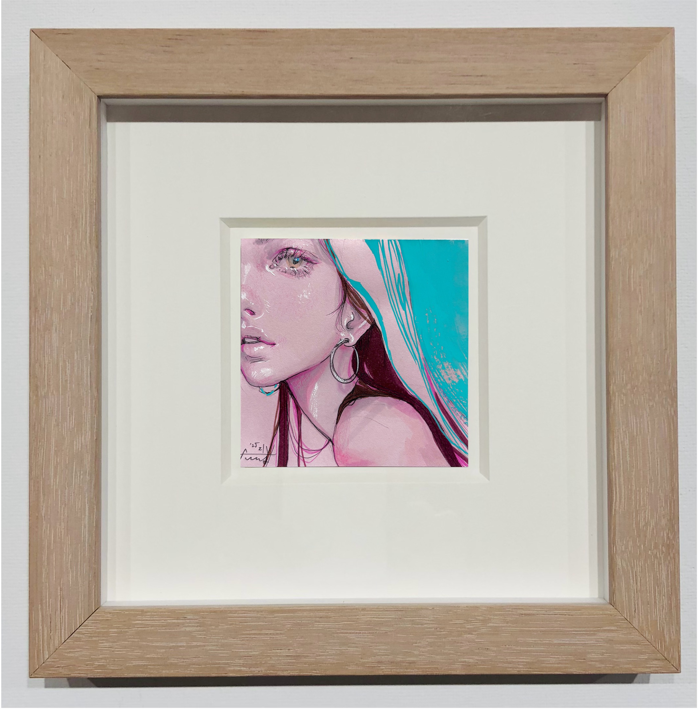 付箋girl® | 付箋紙 (7.5 x 7.5 cm) 作品 ー 2025年2月制作
