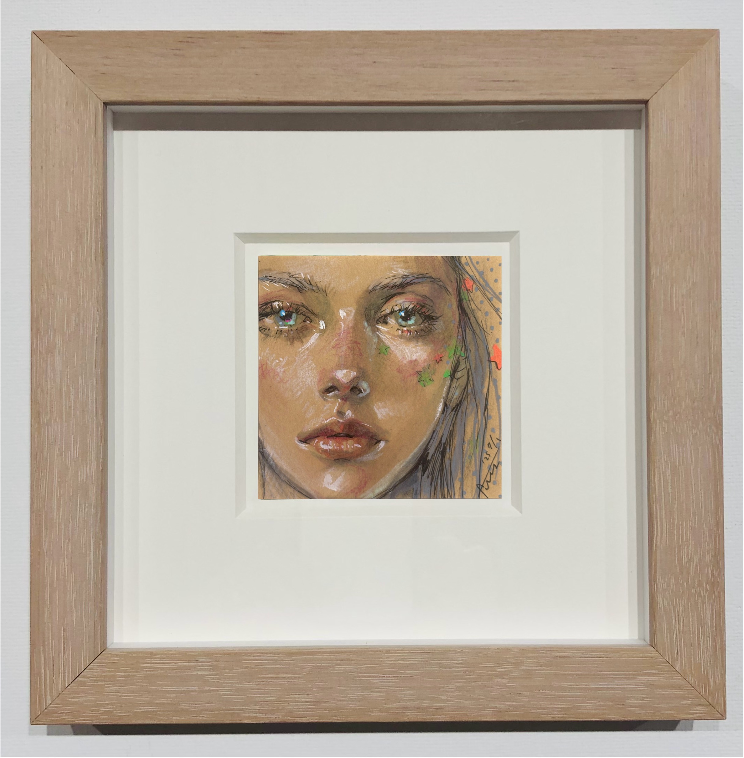 付箋girl® | 付箋紙 (7.5 x 7.5 cm) 作品 ー 2025年7月制作