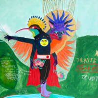 Trinité 2023 Trinité 2023, 73 x 92 cm, acrylic and soft lead pencil on canvas